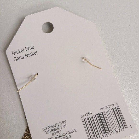NWT Gold Drop Earrings - Picture 3 of 3